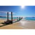 Tableau sur toile ponton plage de Saint-Tropez 30x45 cm