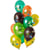 Bouquet 12 Ballons Dino Colors Métallique
