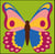 Kit Canevas Soudan Papillon 20x20 cm