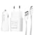 Avizar Pack 3 en 1 Chargeur Secteur 2.1A Chargeur Voiture 2.1A et Câble Micro-USB Blanc