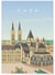 Affiche ville Caen | A3 : 29,7x42cm