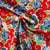 Tissu Coton imprimé Arty Fleuris Odalie sur fond Ecru