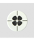 Bouton fleur en polyester 4 trous 18mm - Prym 12 Blanc