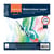 Papier aquarelle rugueux Florence - 100 feuilles - Blanc - 21 x 21 cm - 300 g/m²
