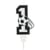 Bougie Football Chiffre 1 - 8.5 cm