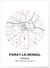 Affiche Carte Paray-Le-Monial | A3 : 29,7x42cm