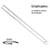 Graphoplex - Règle picas 2 biseaux blancs + bosselage 50 cm