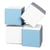 Lot cubes XXL mousse 4 pcs blanc, bleu clair, gris