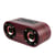 Enceinte Bluetooth Double Cornes en Bois Classique Puissance 3W Autonomie 4-8h Marron YONIS