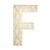 Lettre F en bois Alphabet géant ajouré 24 cm