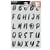 Pochoir de décoration - Alphabet fin - 20 x 30 cm