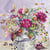 Lot de 4 serviettes en papier découpage collage 33 cm POT POURRI DE FLEURS F 401
