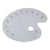 Palette de peinture - Ovale - Plastique - Blanc - 12 compartiments