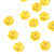 Lot de 3 boutons 2 trous fleur 13mm jaune