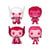 Marvel Valentines - Pack 4 figurines Pocket POP! Marvel Valentine 4 cm