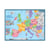 Fiche mémo - Carte de l'Europe - 2 faces - 20,5x26,5cm - Scolaire - Bouchut