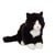 Peluche - Peluche Chat Mimiz noir et blanc - 28 cm