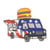 Ecusson thermocollant food truck hamburger 4,5cm x 4cm