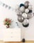 Ballon Ø 30cm - lot de 10 - nuances argentées