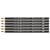Crayon graphite aquarelle Faber-Castell - Mine 3,3 mm - Dureté 2B - Noir - Lot de 6