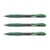 Lot de 3 Stylos Roller Encre Gel Rétractable G-2 07 Pointe Moyenne Vert
