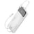 Max excell Batterie de Secours 10000mAh 2 Port USB-A / USB-C avec 2 Câbles et Écran LED Blanc