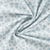 Tissu Popeline de Coton Charlotte petites fleurs Bleu sur fond Blanc