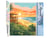 Peinture par Numéro Figured'Art - Club de plage au coucher du soleil - Kit de Loisir Créatif DIY Numéro d'Art Complet - 40x50cm sans châssis en bois
