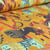 Tissu Toile de Coton Simba sur fond Jaune curry
