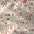 Tissu Double gaze Coton Jaya fleuris sur fond Ecru