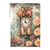 1 feuille de papier de riz 22.5 x 32 cm découpage collage Paper Designs RETRO CARILLON 0060