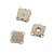 Lot de 2 attaches magnet aimantés à coudre argent 18mm