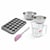 Set pâtisserie avec moule à muffins 24 empreintes 38 x 26 cm, 2 bols à mixer, verre mesureur et spatule Zenker