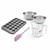 Set pâtisserie avec moule à muffins 24 empreintes 38 x 26 cm, 2 bols à mixer, verre mesureur et spatule Zenker