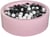 Piscine à balles Aire de jeu + 450 balles rose noir,blanc,gris - Velinda