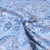 Tissu Coton imprimé Arty Arlesienne Indienne sur fond Bleu ciel