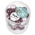 Perles en verre Renaissance, lilas mélange, 10 mm, boîte 32 pièces, grand trou