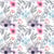 Lot de 4 serviettes en papier découpage collage 33 cm FLEUR MAUVE ROSE F 111