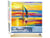 Peinture par Numéro Figured'Art - Bord de Mer et Lumières du coucher de Soleil - Kit de Loisir Créatif DIY Numéro d'Art Complet - 40x50cm toile roulée + châssis en bois à monter