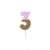 Bougie Pinky Or Chiffre 3