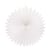 Rosette en papier, 40cm ø, blanc, 1 pce.