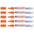 Lot de 5 marqueurs peinture EDDING 750 - Orange - Pointe ronde 2-4 mm