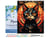 Peinture par Numéro Figured'Art avec Cadre - Chat noir Art Déco - Kit de Loisir Créatif DIY Numéro d'Art Complet - 40x50cm toile tendue sur châssis