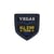 Ecusson thermocollant Equipe Vegas Denim foncé 4,5cm x 5,5cm