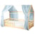 Set double ciel de lit cabane en gaze de coton DUO