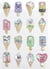 16 STICKERS PUFFY GLACES 30