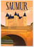 Affiche ville Saumur | A3 : 29,7x42cm