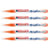 Lot de 5 marqueurs peinture acrylique pointe fine - EDDING - Orange fluorescent