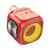 Enceinte Bluetooth Sportive 5.3 LED Lumineuse Son Hi-Fi Autonomie 3h Ultra Portable Rouge YONIS