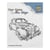 Tampon transparent scrapbooking Nellie's choice VOITURE ANCIENNE 007